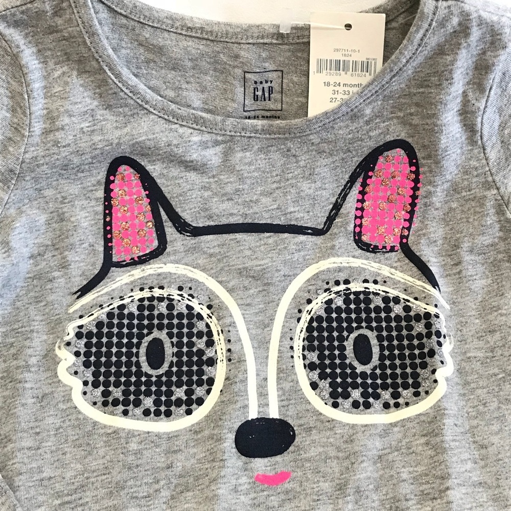 🆕 Baby girl GAP long sleeve shirt - Picture 3 of 3